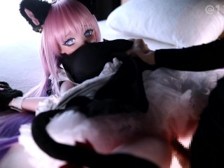 猫耳メイドなシトラリちゃんにどぴゅどぴゅ中出し＆大量ぶっかけ💕💕💕後編・正常位ぶっかけ❤️ ElsaBabe 148cm RAD027&036