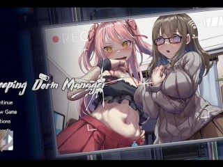 THE BEST BUSTY NERD SEX SCENE IN THIS GAME - PEEPING DORM MANAGER