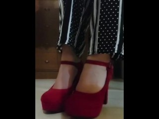 Hypnotic Red High Heel Shoesplay and Shoesdancing - Onlyfans Mistress Darkshine