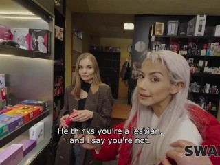 SWAP4K. Veronica Leal seduced a young bisexual chick and her boyfriend was cuckolding