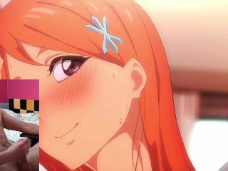 Cumming to Yoruichi X Orihime Having A Threesome With Ichigo