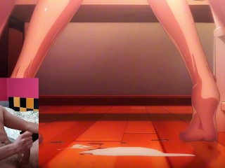 Cumming to Yoruichi X Orihime Having A Threesome With Ichigo