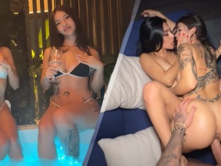 I do a threesome with my best friend and her boyfriend! I loved her boyfriend's dick.