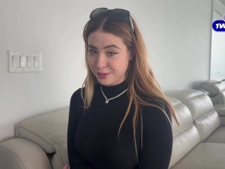 Beautiful Green Eyed Tinder Slut Fucks And Sucks On First Date- "I Normally don't do this.."