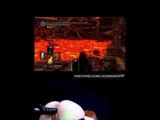 Dark Souls Fuck Machine Challenge #17 - Bed of Chaos (what even is this mf boss lol)