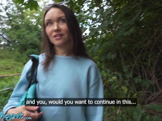 Public Agent - Fitness MILF public blowjob outdoor sex Kristina Grace hard fast POV fuck