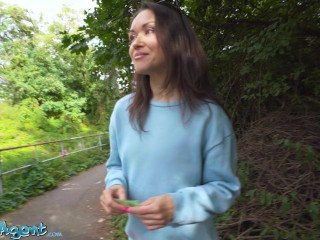 Public Agent - Fitness MILF public blowjob outdoor sex Kristina Grace hard fast POV fuck