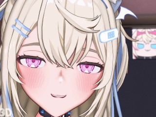 Triple Futa Trouble! Korone and Fuwamoco get up to some hardcore breeding! (Futanari, BJ, Spitroast)