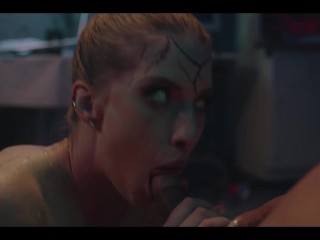 Parasited Femdom Investigation - Horny Lesbian Foursome with Male Bondage, Anal & Creampie Cleanup