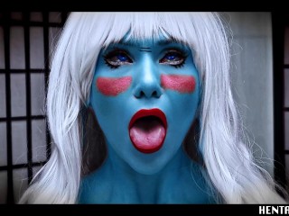 Blue Alien Fantasy Girl Mesmerize - Slave Training Reprogramming for Obedience Anime Hentai Ahegao