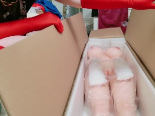Unboxing of $1000 Fuck Meat Slut - Obedient 70 Kilo Realistic Silicone Doll Whore