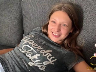 Talia Mint is a teen slut who can't wait to suck Christian Clay's cock