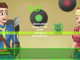 Fallout: Vault 69 #3 - Horny receptionist has sex with security guard on reception desk!