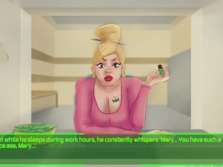 Fallout: Vault 69 #3 - Horny receptionist has sex with security guard on reception desk!