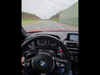 Double cumshot - blowjob in the car and sex on vacation with multiple endings