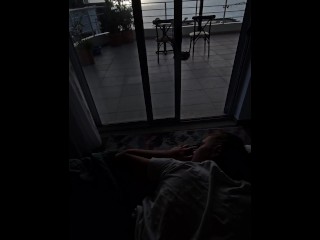 Double cumshot - blowjob in the car and sex on vacation with multiple endings