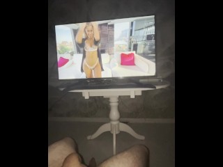 I can't resist watching my stepsister's most favorite video! Solo man watching porn and jerking off
