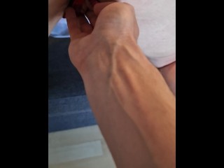 Blonde Girl Spanked Hard in Her Sexy New Outfit