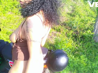 SOLO FEMALE ON BIKE TRAIL GETS CAUGHT BY HIKERS SOLO FEM COSPLAY PUBLIC