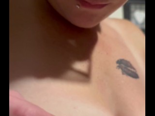 Giant nipple piercings