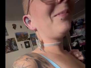 Giant nipple piercings