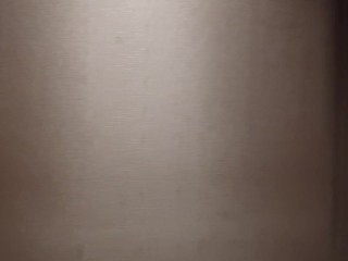 public walk trench coat under is black enamel nurse suit then masturbate at open door hotel