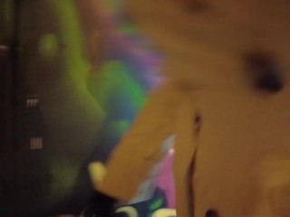 public walk trench coat under is black enamel nurse suit then masturbate at open door hotel