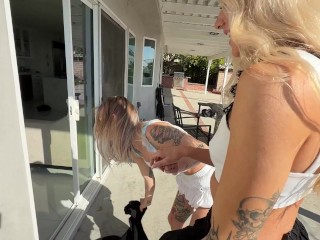 STALKING our new NEIGHBOR we find out he has a HUGE DICK - SammmNextDoor - Dakota Lyn - Vince Karter