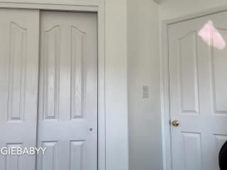 sexy new filming shirts try on in bra and panties - veggiebabyy