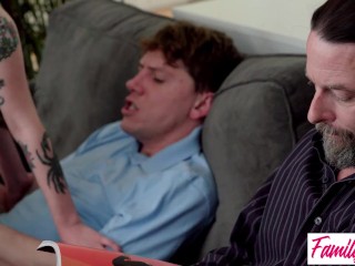 Dick Deprived SwapWife Tiffany Fox Finally joins in Swap Orgy with Leia Rae