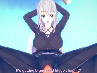 POV Hentai Footjob from Rossweisse from Highschool DxD