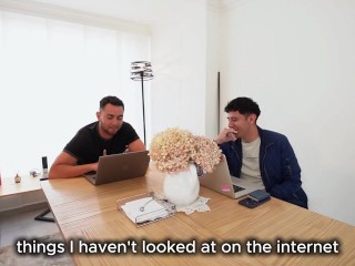 Joven caliente reta a su mejor amigo hacer un trío con su empleada de servicio - PORNO EN ESPAÑOL