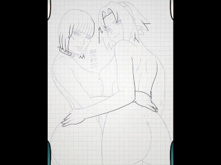 Kelly y Sakura muestran sus ENORMES CULOS en lencería!