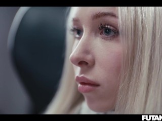 Time Stop Futa Surprise - HUGE Tits Brunette Grows Cock Freezes Time and Uses Blonde in Hardcore Sex