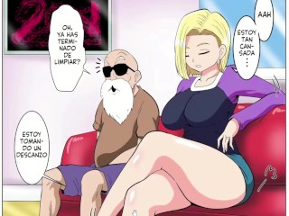 N° 18 le gusta pasar tiempo con el maestro roshi - Dragan ball z xxx