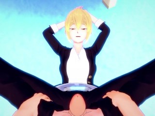 POV Hentai Footjob from Higuchi Ichiyo from Bungou Stray Dogs