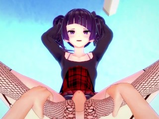 POV Hentai Footjob from Mamimi Tanaka from Idolmaster