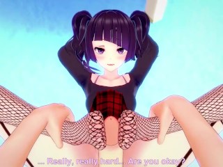 POV Hentai Footjob from Mamimi Tanaka from Idolmaster