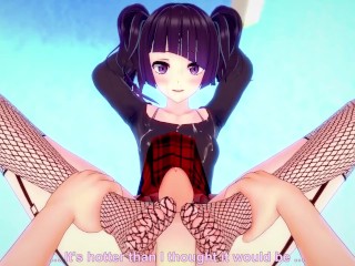 POV Hentai Footjob from Mamimi Tanaka from Idolmaster