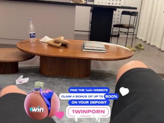 They discover me having fun with my best friend in the shower! He likes to see us play.