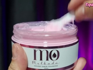 Influencer testing erotic products - Pepper Blend official - Wet line - body oil and others -ASMR