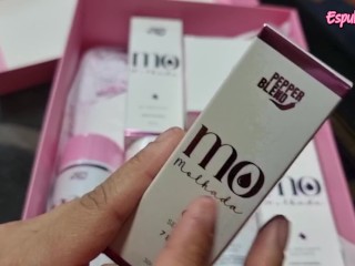 Influencer testing erotic products - Pepper Blend official - Wet line - body oil and others -ASMR