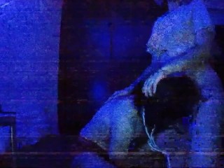 BDSM boytoy slave- She sucks and rides but slenderman was near