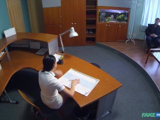 Fake Hospital - Stockings Tempt Patient into Intense Office Encounter
