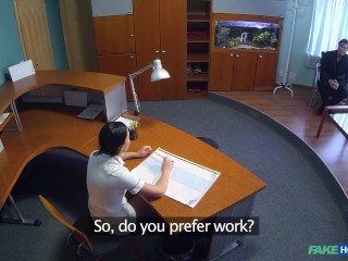 Fake Hospital - Stockings Tempt Patient into Intense Office Encounter