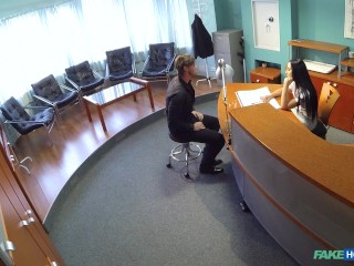 Fake Hospital - Stockings Tempt Patient into Intense Office Encounter