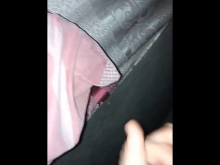 Blowjob from a big veiny cock and cum in her mouth, my stepsister loves my cum