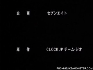 Busty anime teen licked out after fucking cock