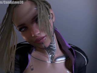 POV VR Cyberpunk 2077 Candy Love 3D Try Sex on a Cruise By CuddleMocap
