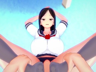 POV Hentai Footjob from Mukai Takumi from Idolmaster